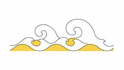 Abstract Ocean Waves Design