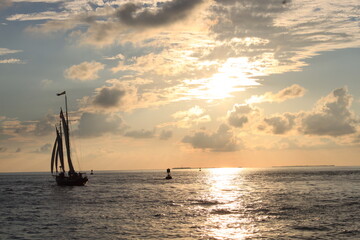 sunset at key west