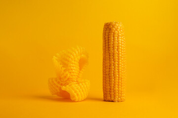 monochrome yellow still life
