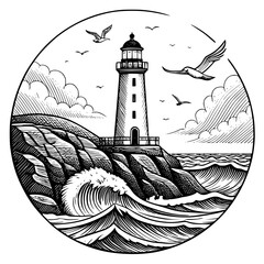 lighthouse on the island
