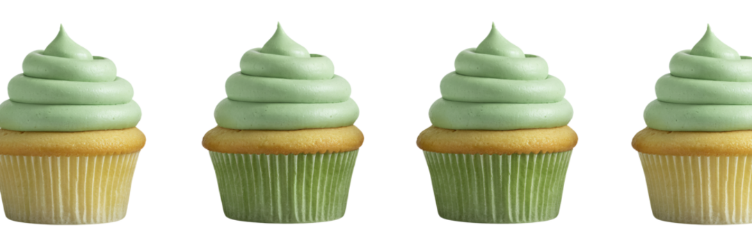 Delicious Mint Green Cupcakes Sweet Treats Bakery Dessert Food Photography