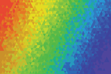 Colorful abstract design with geometric shapes and lines in red green blue yellow cyan and magenta