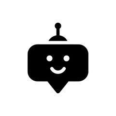 Obraz premium Friendly Chatbot Icon: Digital AI Assistant