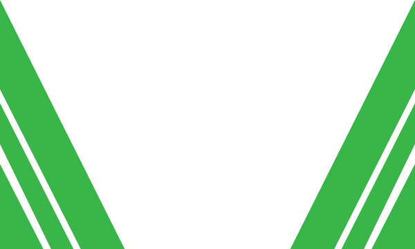 Minimal green corner frame with bold diagonal lines on a white background. Perfect for presentation slides, announcements, flyers, invitations, and modern business templates.