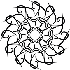 mandala unique design for black color design 