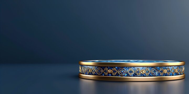 gold ring with blue topaz