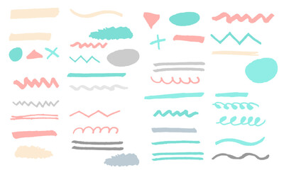 くすみカラーあしらいマーカーいろいろセット