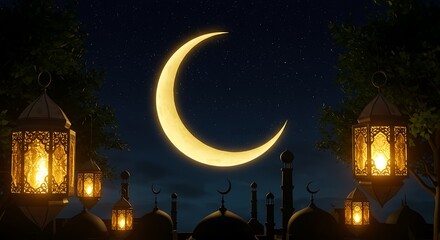 islamic element of greeting card, Happy Islamic New Year! May this year bring you peace, prosperity, and happiness, greeting card