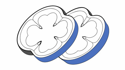 Two Slices of Bell Pepper