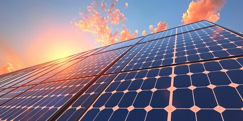 solar panels on the roof