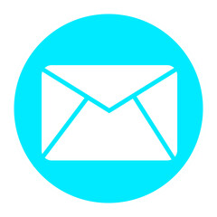 Email icon sky color 