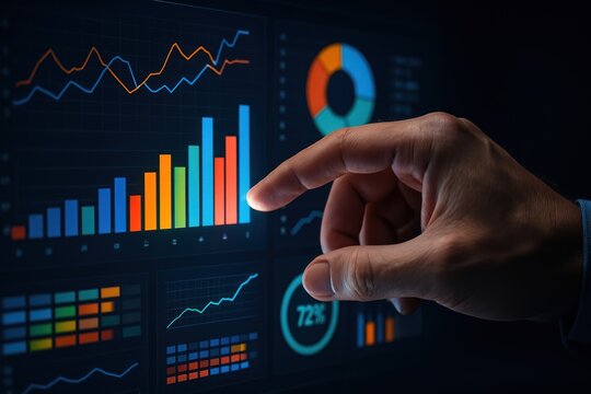Interactive data analysis visualization interface. - Powered by Adobe
