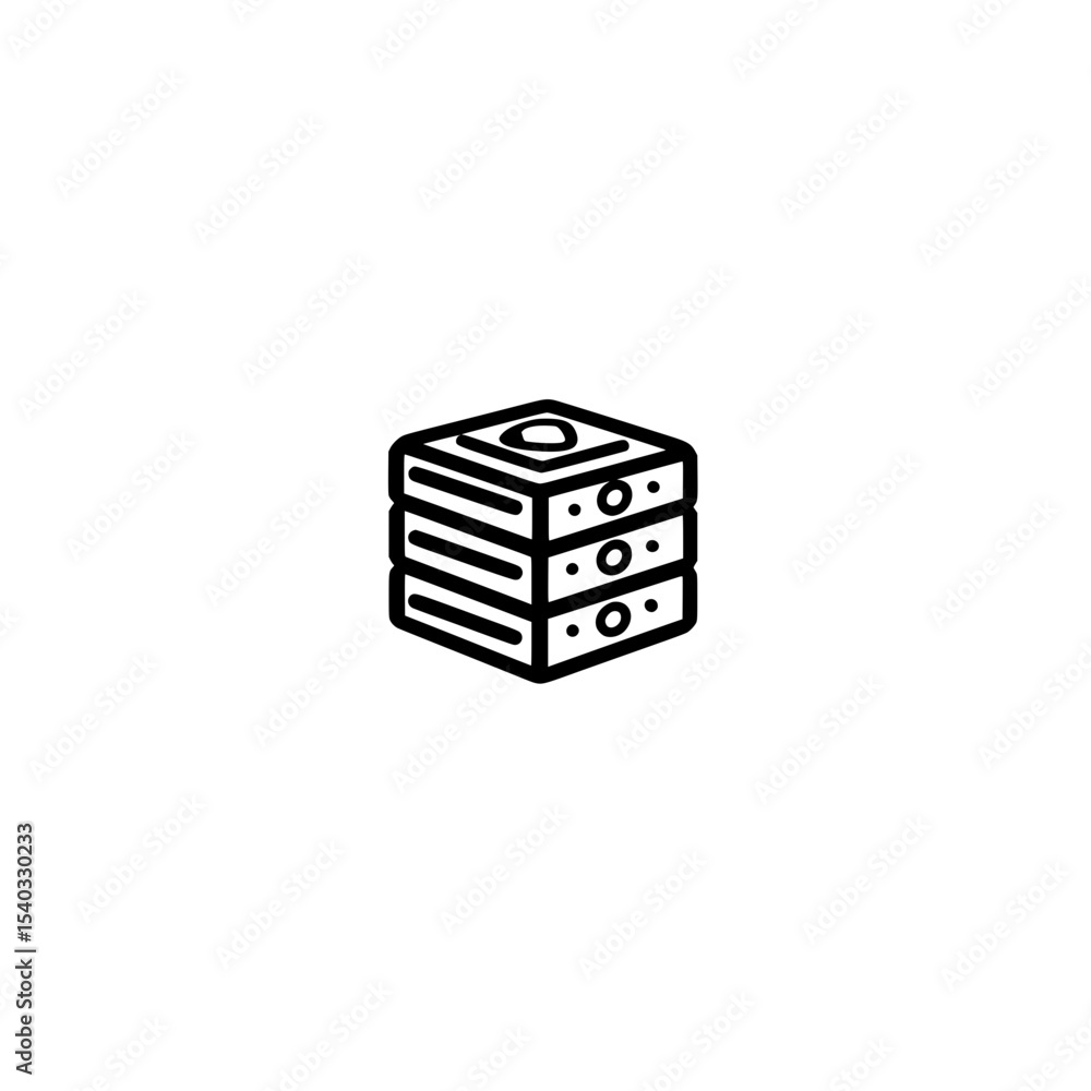 Poster developer mode icon vector