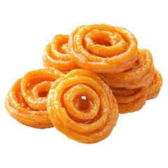 Ready to eat big jalebis. The making of an Indian sweet called Jalebi