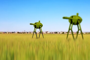 Alien invasion in rural farming country