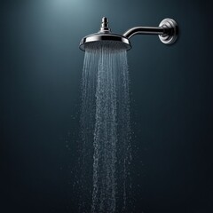 shower in the bathroom