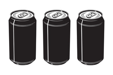 Drink black color line art