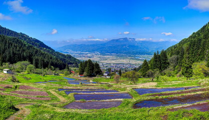 福島棚田(パノラマ）