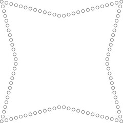Star shape dots outline. Geometric element