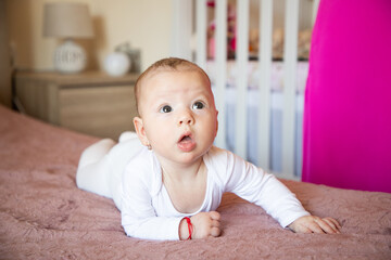 portrait of a sweet little baby girl