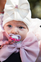portrait of a sweet little baby girl
