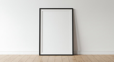 Large Frame On White Floor