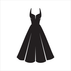 Dark Mysterious Cloaked Figure Silhouette &ndash; Vector Illustration on White Background