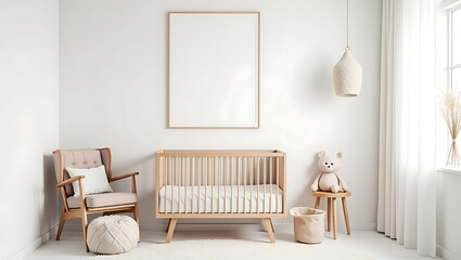 Nursery Room Wall Mockup