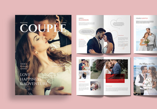 Elegant Wedding Photography Magazine Layout