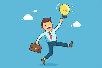 Businessman in a suit holding money, symbolizing financial success and opportunity