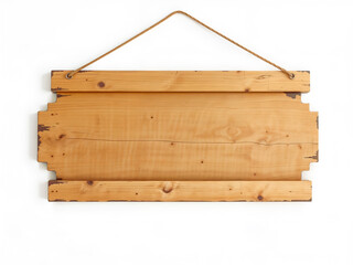 Rustic wooden signboard with chain and aged frame, great for cafe, shop, or outdoor signage mockup. Generative AI