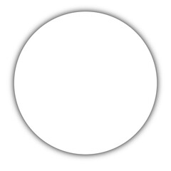 shadow of circle isolated on transparent background