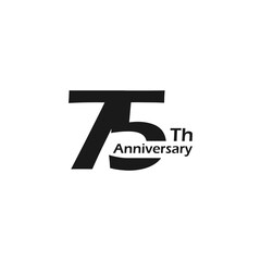 anniversary logo design, 75th anniversary, symbol, icon, party, logo design for 75th anniversary, vector, success, illustration, birthday, symbol, background, year, congratulations, greeting, invitati