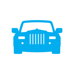 Obraz premium limousine vehicle car colored icon