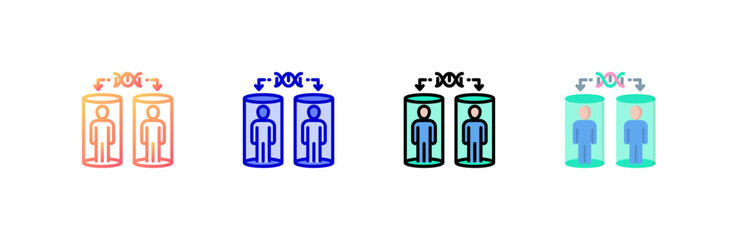 Cloning icon set multiple style collection