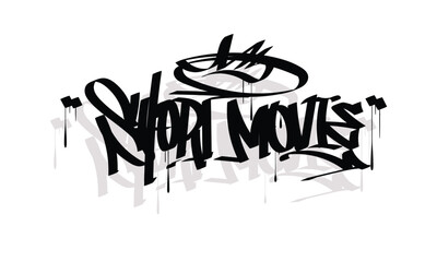SHORT MOVIE graffiti tag style design
