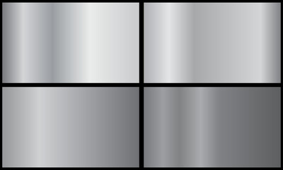 Silver background texture vector icon seamless pattern. Metallic gradient illustration gradation for backgrounds, banner interface. Brilliant plates with silver effect.