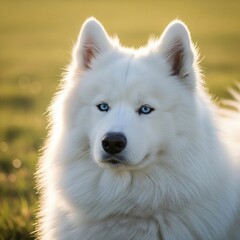 Obraz premium white dog