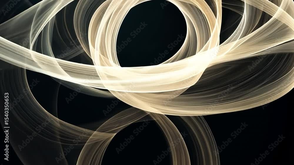 Poster abstract light trails: a mesmerizing display of swirling, ethereal light trails against a dark backd