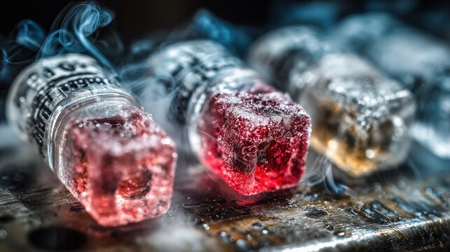 Frozen Tiger DNA Samples in Liquid Nitrogen for Gene Bank Conservation