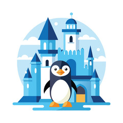Ice castle penguin