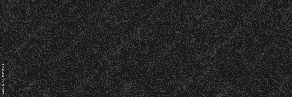 Poster vector illustration. topographic seamless pattern. design elements for web banner, horizontal templa