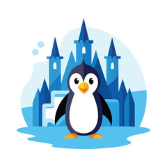 Ice castle penguin