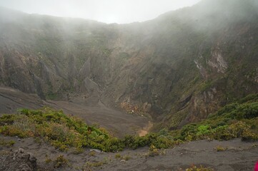 crater of the volcano Irazu in Costa Rica