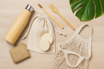 Eco Friendly Toiletry Set with Bamboo Essentials
