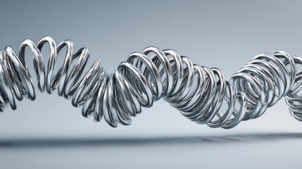 Abstract metal coils