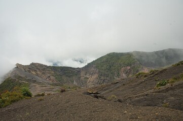 crater of the volcano Irazu in Costa Rica