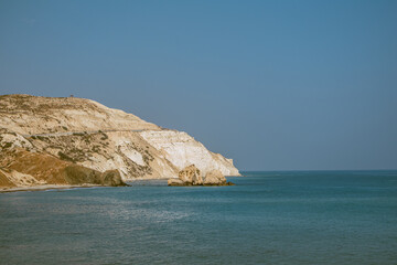 Fototapeta premium Petra tou romiou beach at Paphos Cyprus
