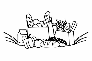 supermarket grocery set