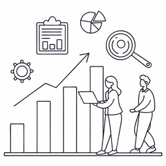 business man with graph
